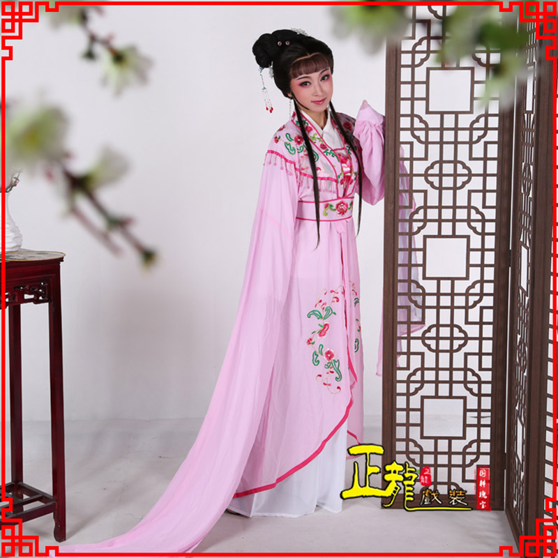正镶白旗花旦黄梅戏服古装戏服水袖戏剧假云肩长披