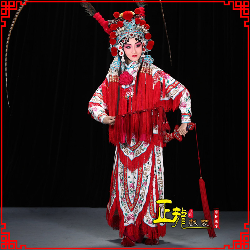 正镶白旗刀马旦改容战父 软绉镶边女改良靠