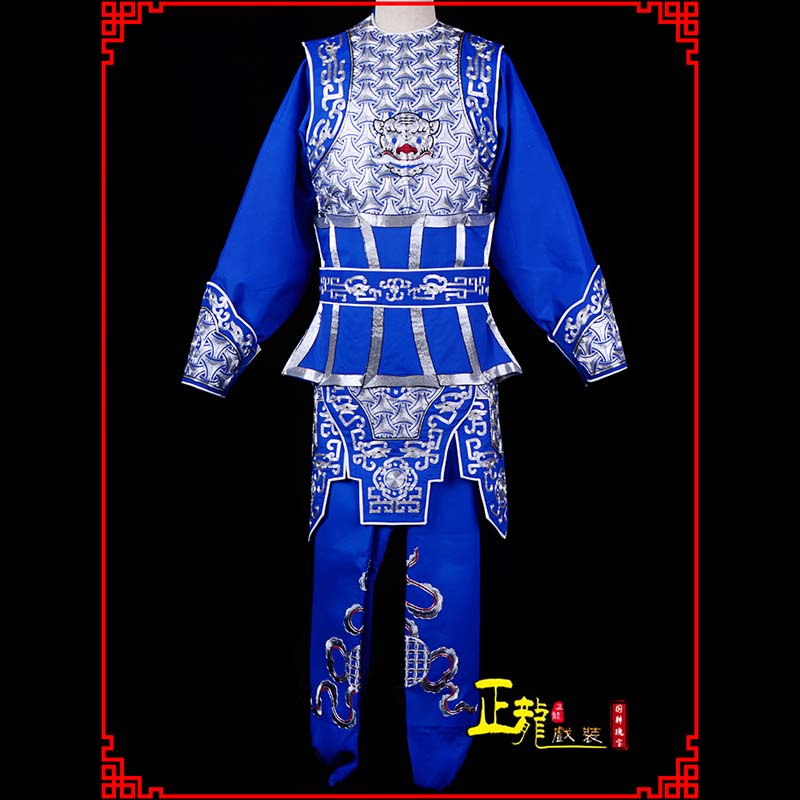 正镶白旗武生戏服云肩侉子男兵衣