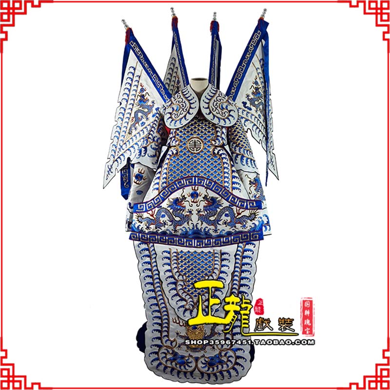 正镶白旗武生武将大靠祥龙勾金